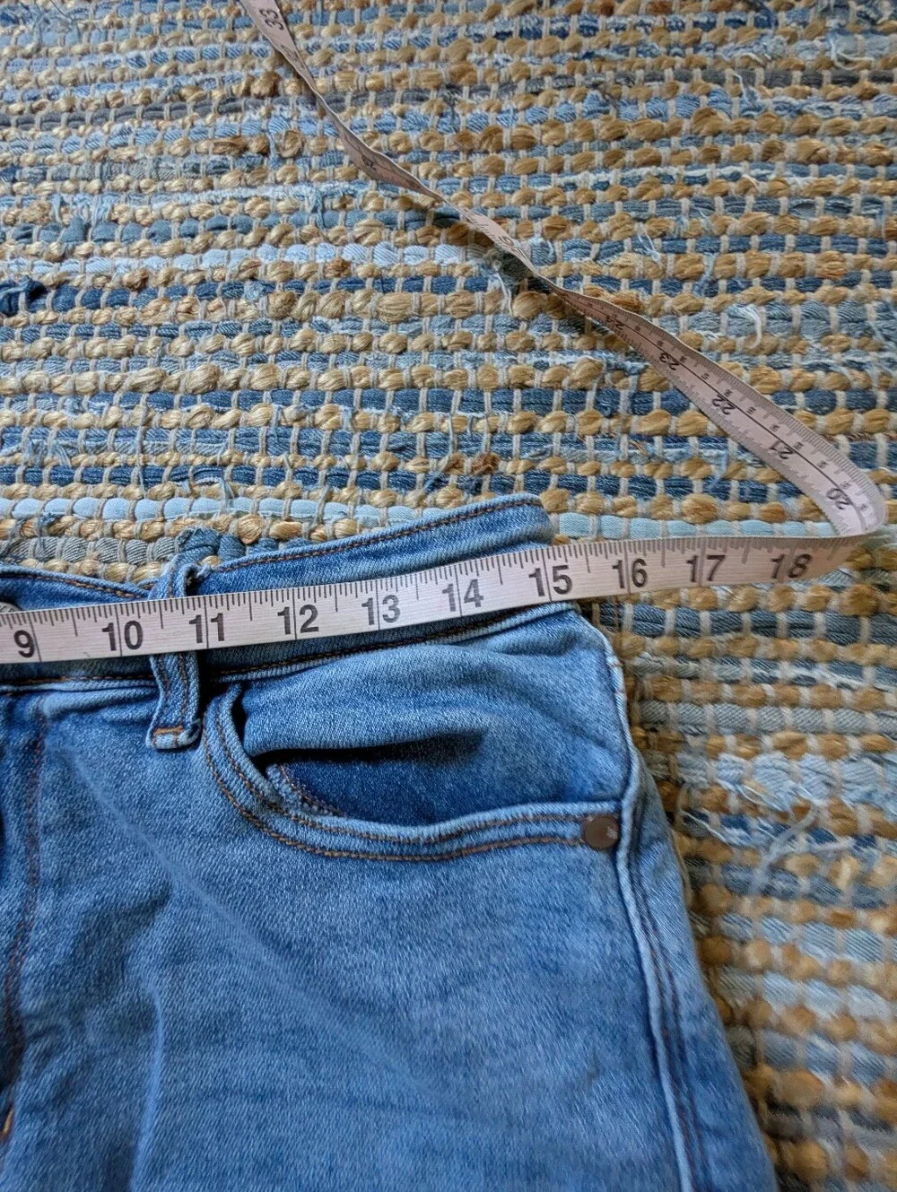 Judy Blue Denim Bermuda Shorts XL High Rise Raw Hem Stretch Cutoff Y2K
